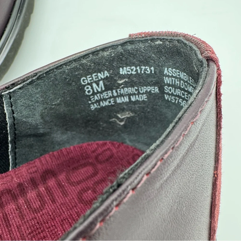 Munro Geena Wine Purple Leather Loafer Size 8 M - Picture 10 of 11